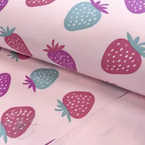 Kosmatena prevešanka JOGGING Strawberries pink