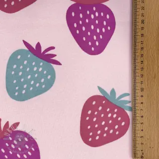 Kosmatena prevešanka JOGGING Strawberries pink