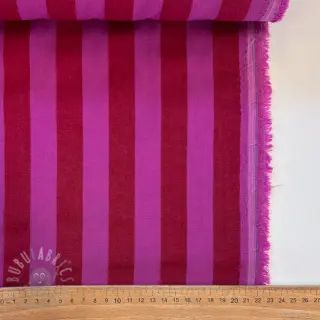 Bombažna tkanina YARN DYED NOVA Stripe red fuchsia