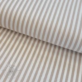 Dvoslojna gaza/muslin YARN DYED Summer stripe beige