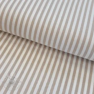 Dvoslojna gaza/muslin YARN DYED Summer stripe beige