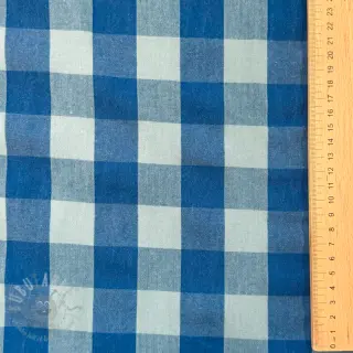 Bombažna tkanina YARN DYED SONJA Checks blue green