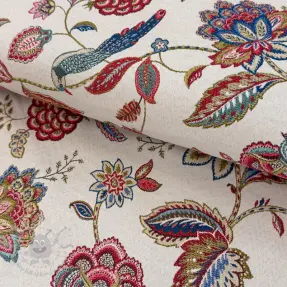 Dekorativno blago jacquard Palampore blanc