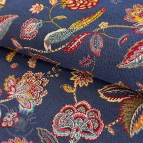 Dekorativno blago jacquard Palampore bleu