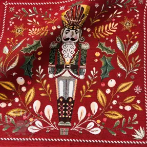 Dekorativno blago jacquard Casse-Noisette rouge design B PANEL