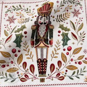 Dekorativno blago jacquard Casse-Noisette blanc design A PANEL