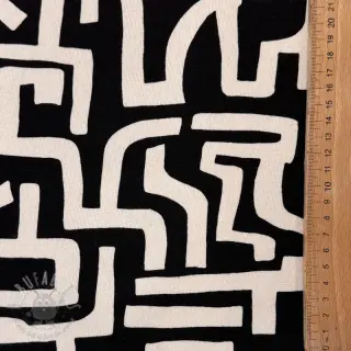 Kosmatena prevešanka JOGGING Abstract black natural