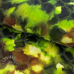 Prešita tkanina Aquarel nature gradini green