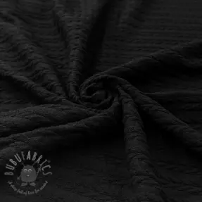 Pletenina LIGHT ANGORA CABLY black