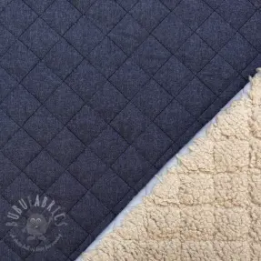 Prešita tkanina DENIM dark blue