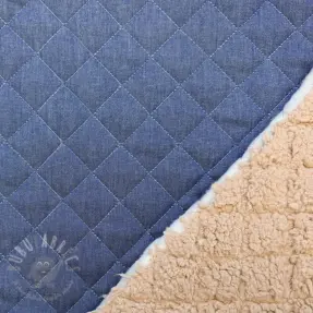Prešita tkanina DENIM blue