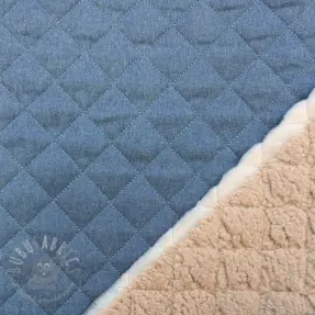 Prešita tkanina DENIM light blue