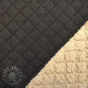Prešita tkanina DENIM black