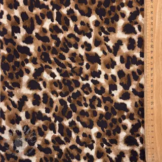 Plaščevina TEDDY SUEDE Panther LEO cognac