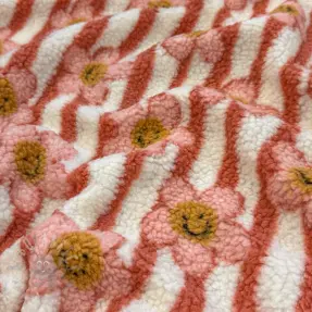 Plaščevina TEDDY JACQUARD Pretty mix design D