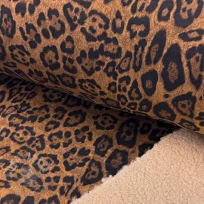 Plaščevina TEDDY SUEDE Panther light brown