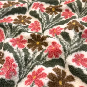 Plaščevina TEDDY JACQUARD Flowers