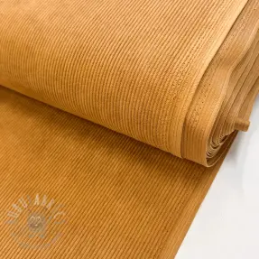 Žamet BABY RIB STRETCH ochre