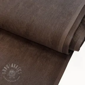 Žamet BABY RIB STRETCH choco