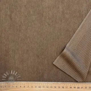 Žamet BABY RIB STRETCH taupe