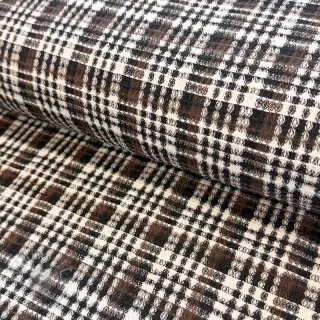 Bombažni vafel Squares brown