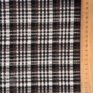 Bombažni vafel Squares brown