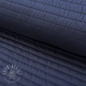 Prešita tkanina WATERPROOF Stripes dark blue