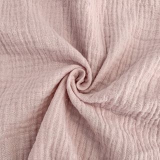 Dvostruka gaza/muslin old rose ORGANIC