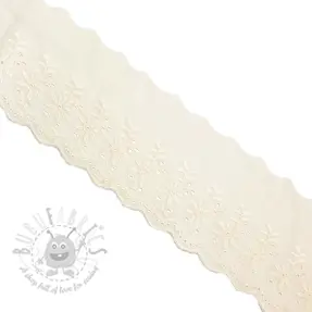 Čipka Double flower off white