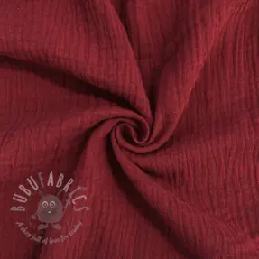 Dvojna gaza/muslin bordeaux