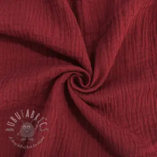 Dvojna gaza/muslin bordeaux