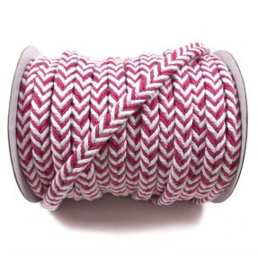 Bombažna vrvica pletena fuchsia