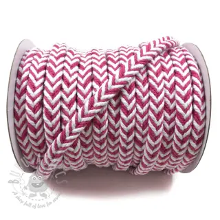 Bombažna vrvica pletena fuchsia