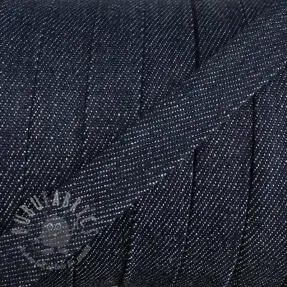 Bombažna vrvica ploska 15 mm Denim navy