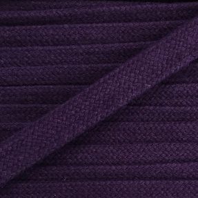 Bombažna vrvica ploska 13 mm purple