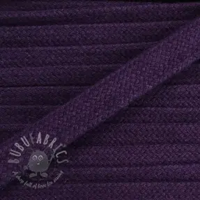 Bombažna vrvica ploska 13 mm purple