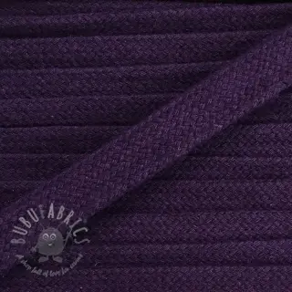 Bombažna vrvica ploska 13 mm purple