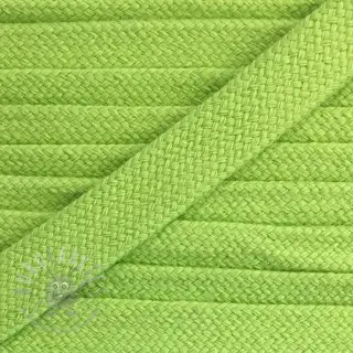 Bombažna vrvica ploska 13 mm lime