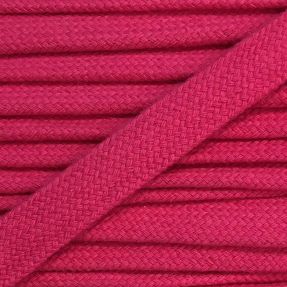 Bombažna vrvica ploska 13 mm dark pink