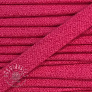 Bombažna vrvica ploska 13 mm dark pink