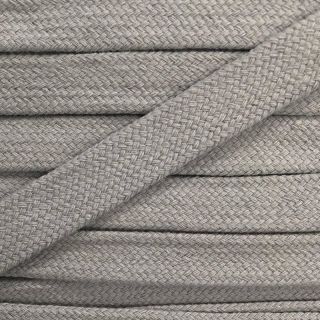 Bombažna vrvica ploska 13 mm light grey