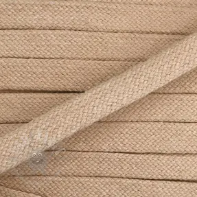 Bombažna vrvica ploska 15 mm beige