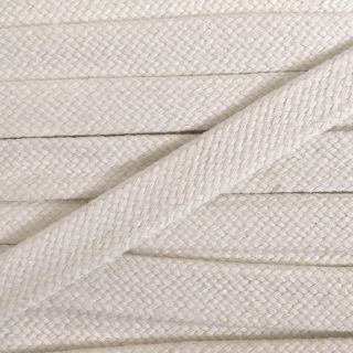 Bombažna vrvica ploska 15 mm cream