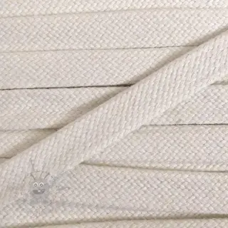 Bombažna vrvica ploska 15 mm cream