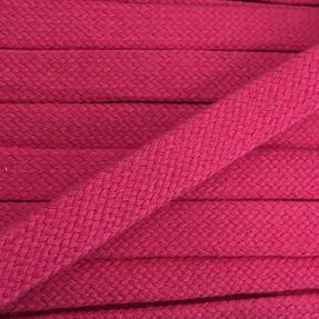 Bombažna vrvica ploska 15 mm fuchsia