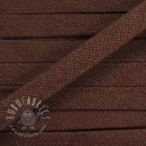 Bombažna vrvica ploska 15 mm choco
