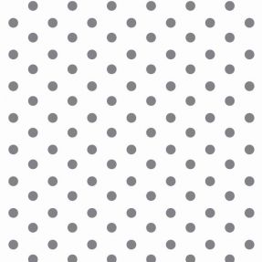 Bavlnená látka Dots white/grey