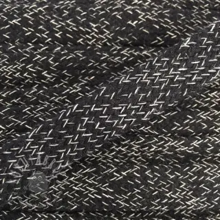 Bombažna vrvica ploska 15 mm melange black