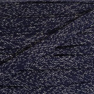 Bombažna vrvica ploska 15 mm melange marine