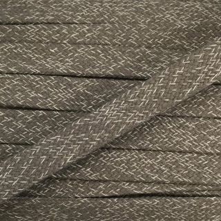 Bombažna vrvica ploska 15 mm melange sand